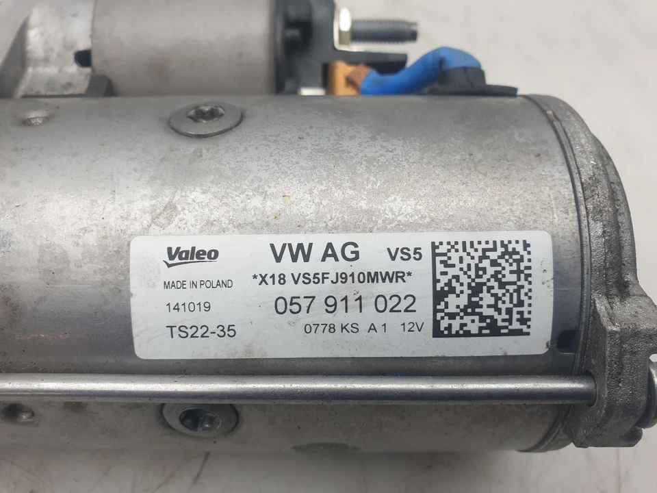 Audi Q7 Starter Motor 3.0 Diesel Automatic 2020 DHXA 057911022 - Image 2 of 4