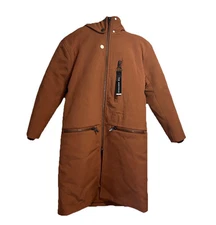 The Arrivals Holstrom III Jacket Mens XS Brown Duck Down Lamb Shearling 3 In 1