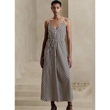 NWT Banana Republic Gully Asymmetrical Seam Maxi Dress Oversized Petites XXS