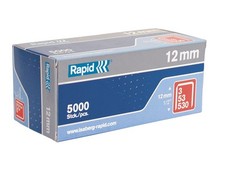 Rapid 11859610 53/12B 12mm Galvanised Staples Pack of 5000 Boxed 0.0031 per staple