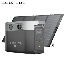 ECOFLOW DELTA 2 Max Powerstation 2048Wh Tragbarer Solargenerator 400W Solarpanel