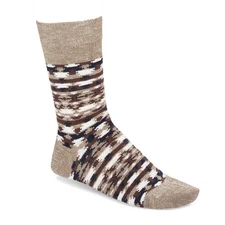 Birkenstock Men Socks - Stocking, Ethno Linen, Jacquard, Linen-Viscose Ga...