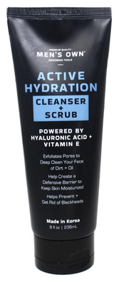 Swissco Cleanser & Scrub Men s Own Hyaluronic Acid & Vitamin E Active Hydration