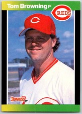 ⚾ 1989 Donruss Baseball's Best #62 Tom Browning Cincinnati Reds