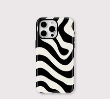 Midnight Zebra iPhone Case Double Layer Tough Protective Case