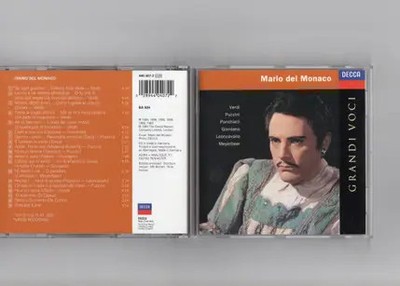CD Mario del Monaco Verdi - Puccini - Ponchielli - Giordano - Leoncavallo - Me