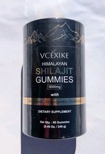 Pure Himalayan Shilajit Gummies Premium Herbal Supplements 3000mg 60 Ct Sealed
