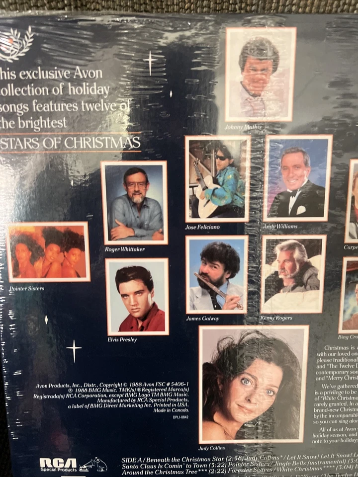 The Stars Of Christmas -  SEALED 1988 vinyl LP-  The Carpenters - Elvis Presley - Image 3 of 4