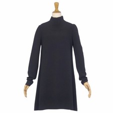 DOLCE & GABBANA One Piece Long Sleeve Jersey Tops Womens 40 Black Used MOLO-0