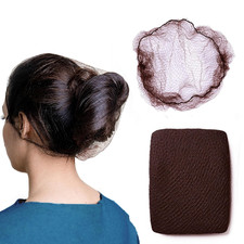 100Pcs Brown Hair Net 24" Invisible Hair Nets for Women and Men - Perfect for Ha