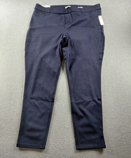Nine West Women’s Pants Navy Sz XXL Heidi Pull On Skinny Elastic Waist High 29"