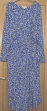 Anthology cobalt blue mix stretch cinching maxi dress size 26