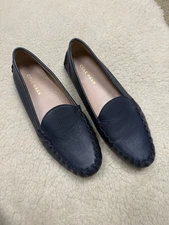 Cole Haan Evelyn Driver Loafers Blue Leather Slip On Flats Moccasin Women’s 8.5B
