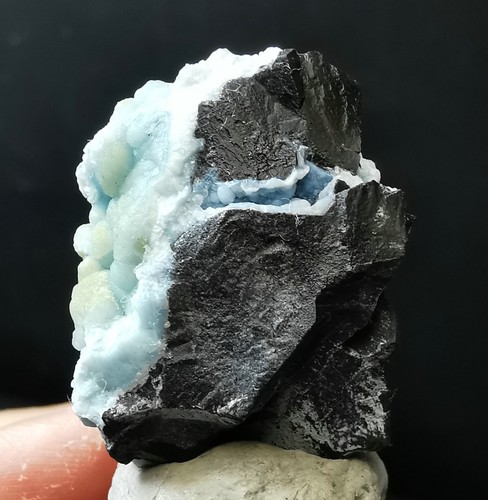 6.8g Rare Natural Blue Gibbsite Crystal Cluster Mineral Specimen China - Picture 16 of 19