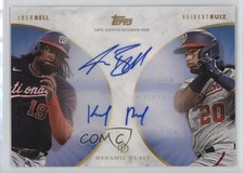 2022 Topps On Demand Dynamic Duals Blue 1/25 Josh Bell Keibert Ruiz Auto 0s9t