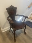 Antique Mahogany Stickley & Brandt Lion’s Head Chair — photo 4