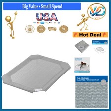 Replacement Cover for Elevated Pet Bed Small Gray Breathable Nylon Polyester