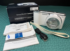 Samsung Galaxy Camera 2 EK-GC200 16.3MP 21x Optical Zoom White Android Tested