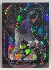 2025 Panini Select Baseball - Charlie Condon - #158 Purple Cracked Ice Prizm /99