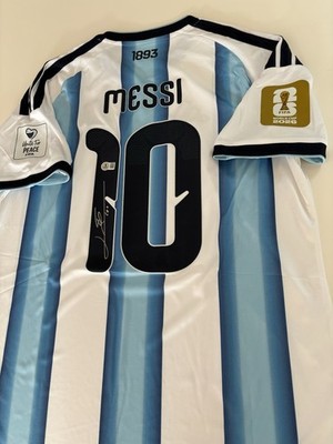    Lionel Messi, hand signed 2026 Argentina Home Jersey! Beckett COA!   
