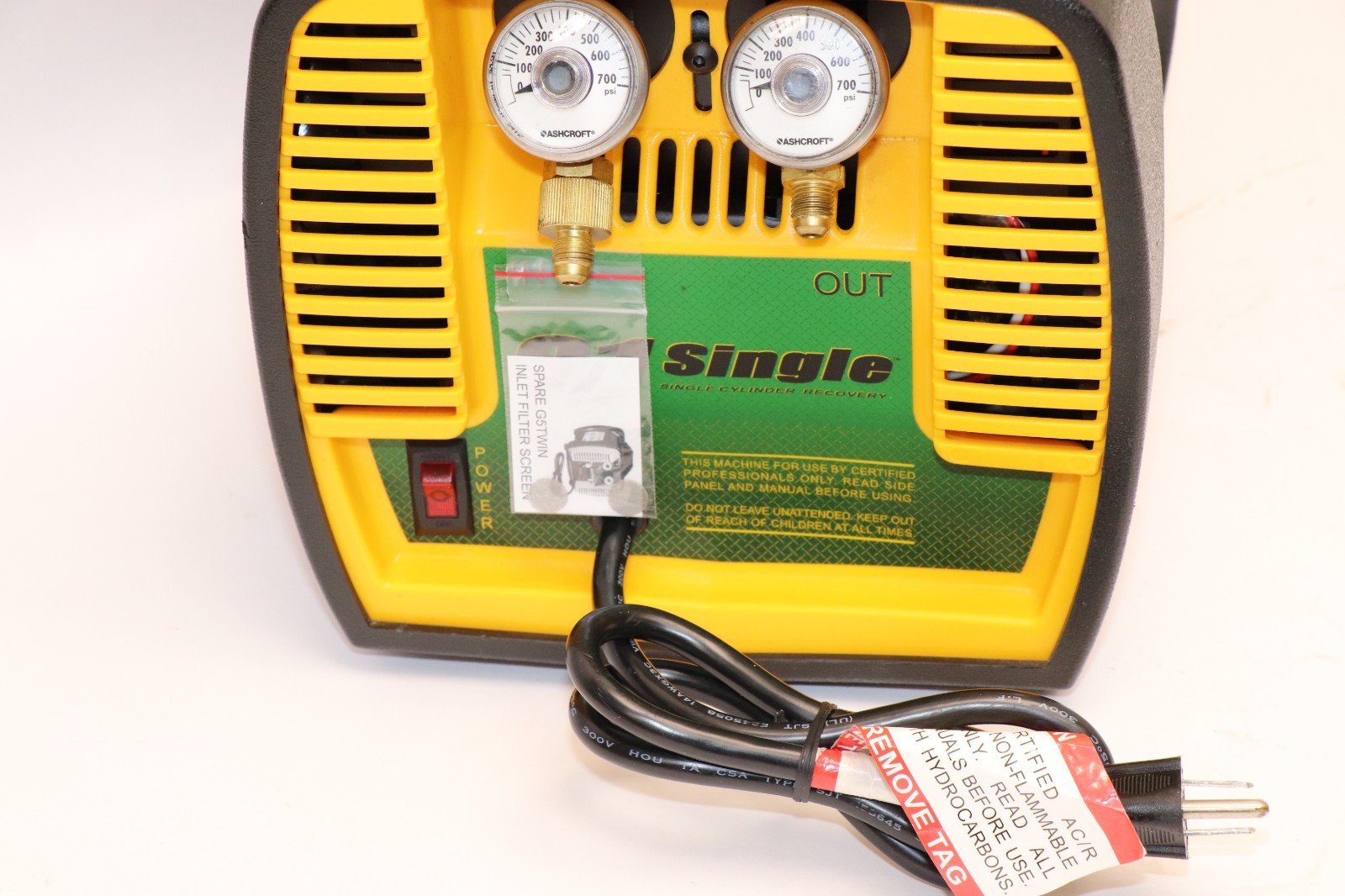 Appion G1SINGLE 115 Vac Refrigerant Recovery Machine