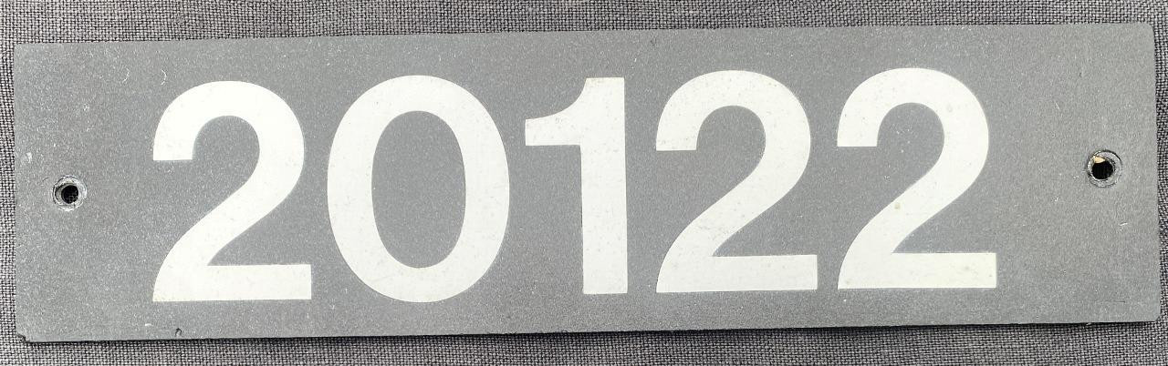 Busways 20122 P122 XCN Volvo B10M Alexander Bus Fleet Plate Badge