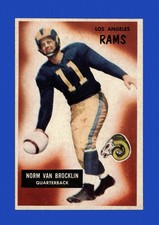 1955 Bowman Set-Break # 32 Norm Van Brocklin LOW GRADE (filler) *GMCARDS*