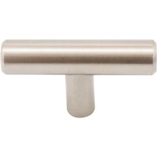 Bar Cabinet Pull, 50mm Overall Length, Satin Nickel by Stone Harbor Hardware