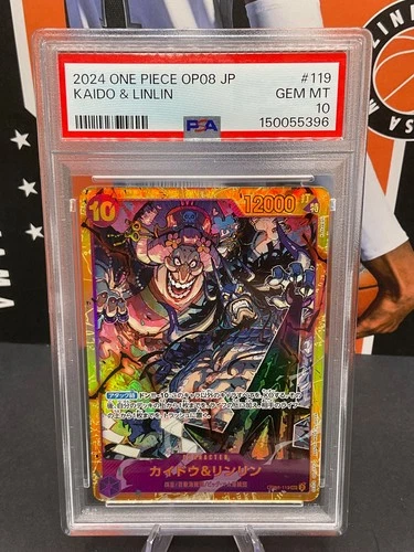 2024 One Piece JP OP08-119 Kaido & Linlin SEC PSA 10 GEM MINT