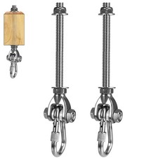 2 Heavy Duty Swing Hangers 180  Stainless Steel Swing Hooks 800LBS Capacity P...