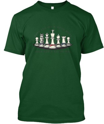 Martial Arts Chess Pieces Game Funny T-Shirt Made in the USA Size S to 5XL
