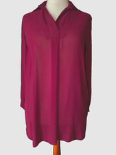 NEW COLLECTION Damen Chiffon  Bluse  Gr.  42  halb transparent, in Weinrot, neu