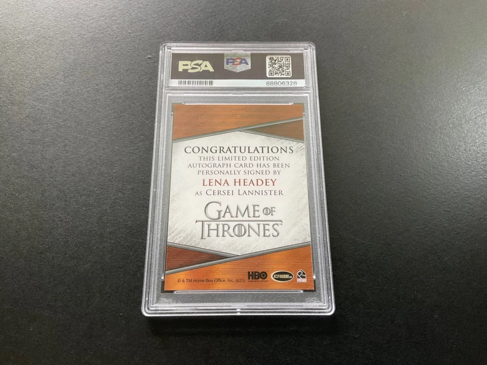 2023 Game of Thrones PSA 10 Lena Headey Cersei Lannister Quotable Auto - Image 2 of 2