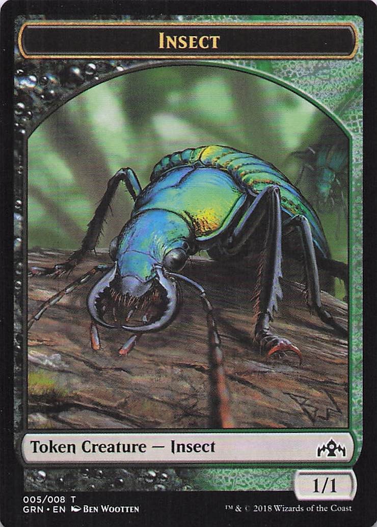 Insect Token 5 Token Guilds of Ravnica Magic: The Gathering Near Mint