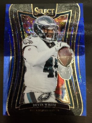 2024 Panini Select Suite Level Blue Disco Prizm #332 Devin White /25