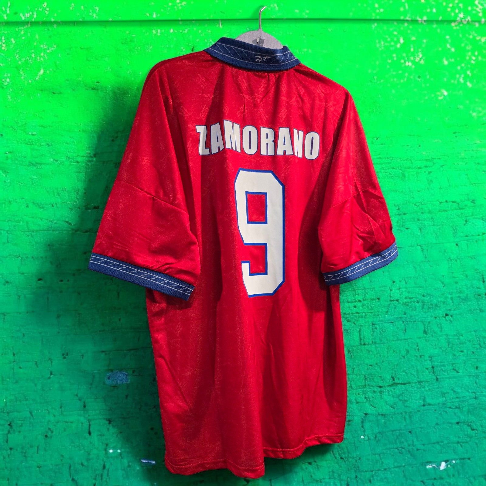 CHILE Home World Cup France 1998 - Retro - Soccer - ZAMORANO - Small (RunSmall) thumbnail 8