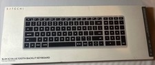 New Satechi Slim X2 Bluetooth Backlit Keyboard For Mac Black Grey Wireless