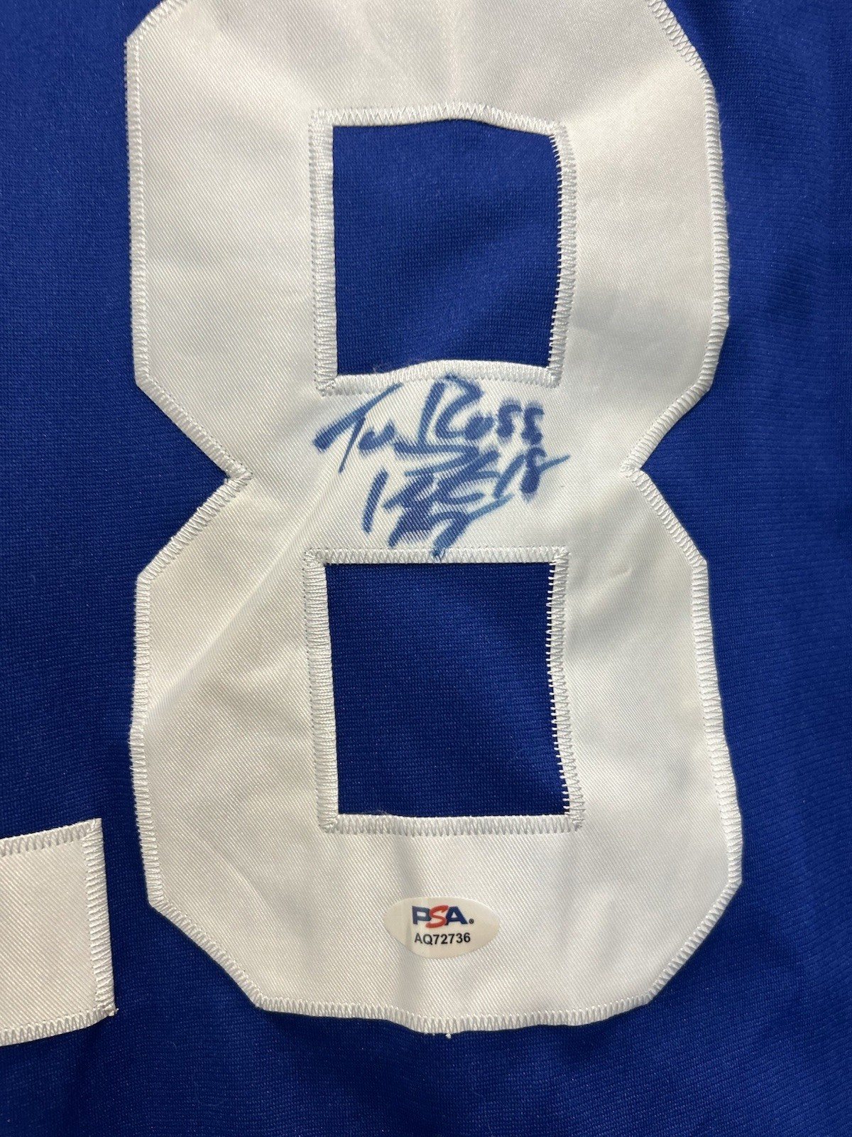 Peyton Manning Signed Indianapolis Colts Jersey Autographed PERSONALIZED PSA/DNA view 3