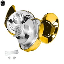 Moly Magnolia 300DB Super Loud Train Horn, 2PCS Car Air Electric Snail Double