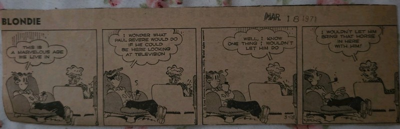 Vintage Dick Tracy 1971-1972 Comic Strips Cut From Newspapers.