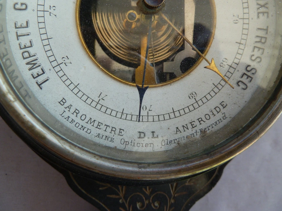 Ancien baromètre thermomètre NAP III - Photo 2/4