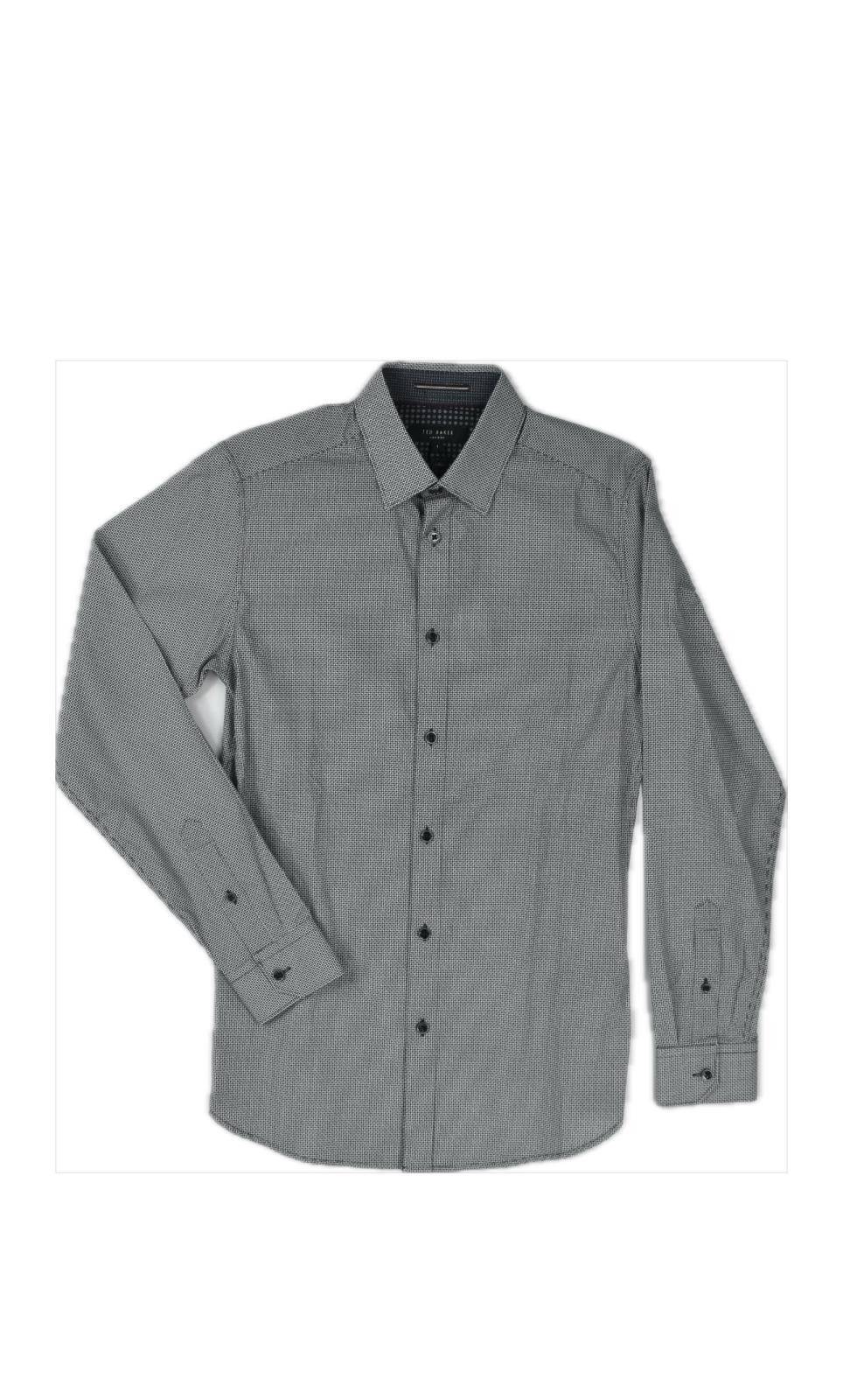 Ted Baker Men's Femme Geo Print Slim Fit Button-down Shirt Size 1 XS $155 NEW