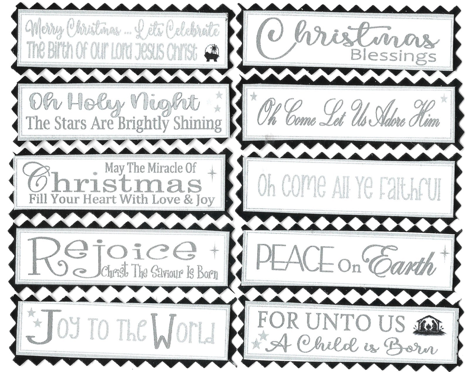 10 Christlich Religiös Weihnachten Grußkarten Handwerk Spruch Botschaft Banner