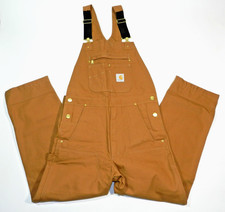 Carhartt Men's R01 Relaxed Fit Duck Bib Overalls 32x30