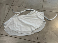 Vintage 80s 90s Made USA Little Girl's Chiffon Ballet Dance Wrap Skirt White M