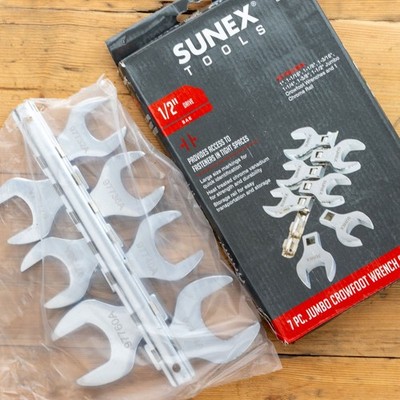 Sunex Tools 1/2'' Jumbo Hahnenfußschlüssel-Set SAE Imperial 1'' - 1-1/2'' 9720A
