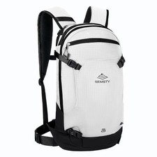12L Ski & Snowboard Backpack, Backcountry Backpack for Men Women White