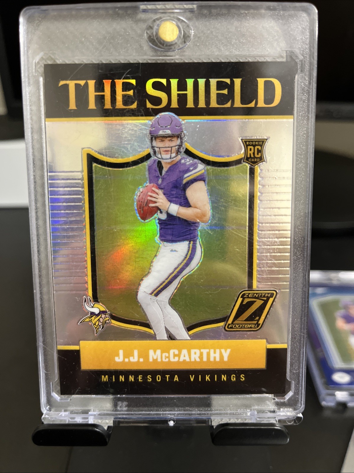 2024 Panini Zenith - JJ McCarthy The Shield Case Hit #10