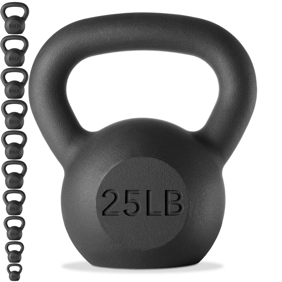 Cast Iron Kettlebell, 5 lb to 50 Pounds for Weight Lifting Workout - Image 1 of 1