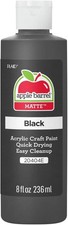 Apple Barrel Acrylic Paint in Assorted Colors 8 Ounce , 20404 Black